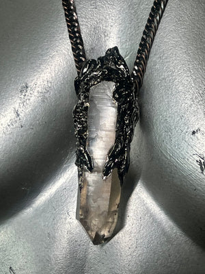 SMOKY LEMURIAN Wing necklace