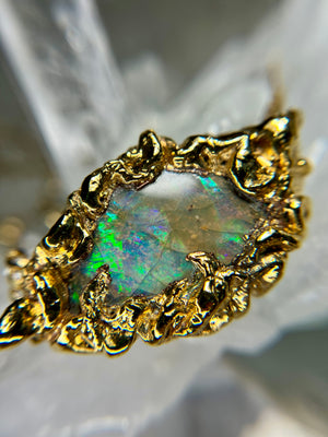 lightning BOULDER OPAL necklace