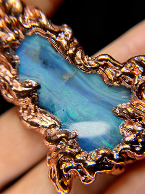 Celestial galaxy OPAL necklace