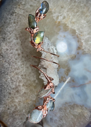 LABRADORITE  multi stone arm cuff